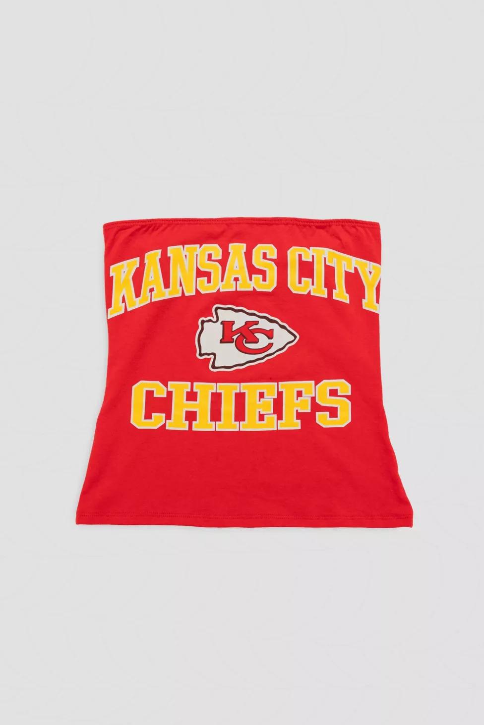 Frankie Collective Rework Kansas City Chiefs Football Tube Top by FRANKIE COLLECTIVE