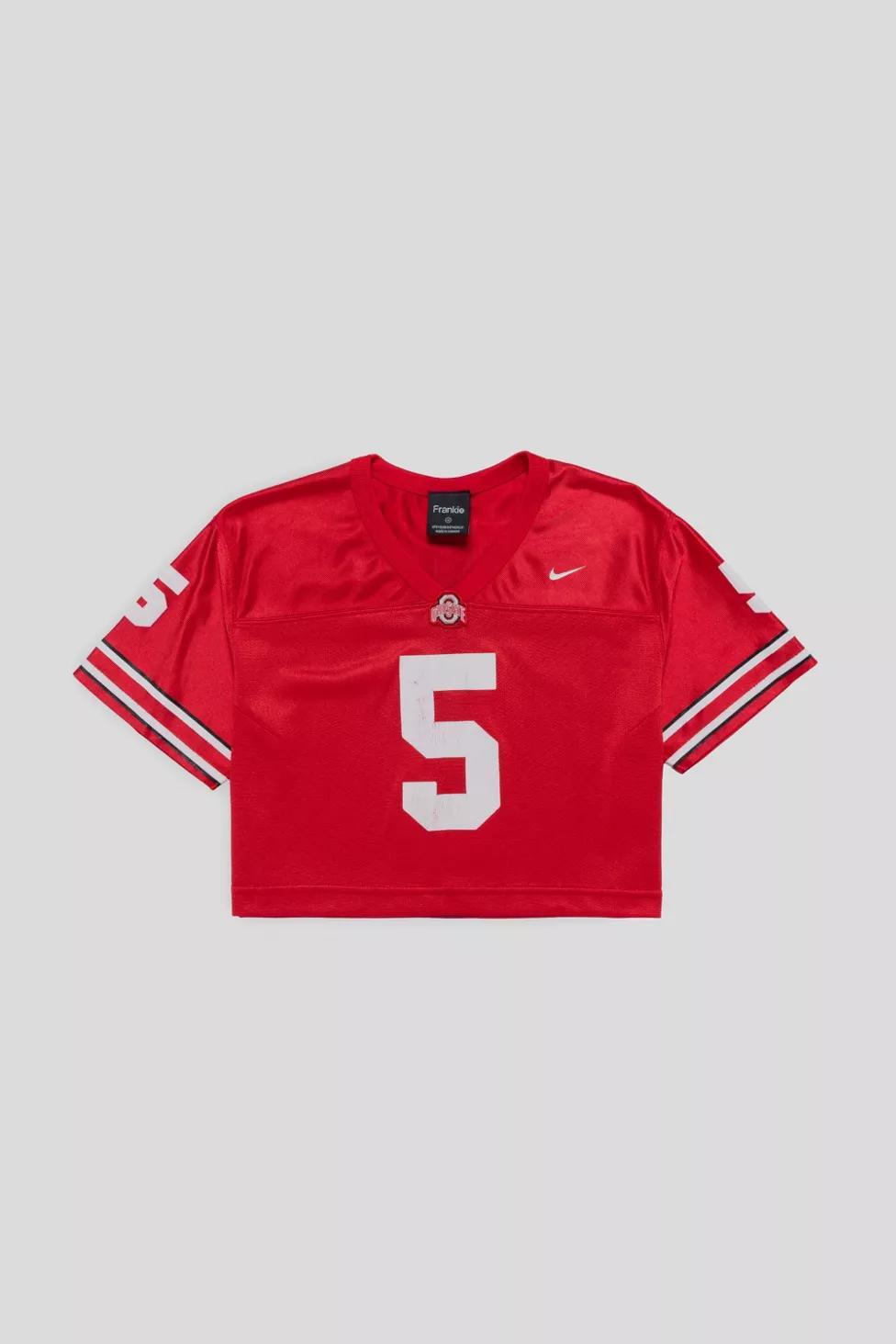 Frankie Collective Rework Ohio State Crop Football Jersey by FRANKIE COLLECTIVE