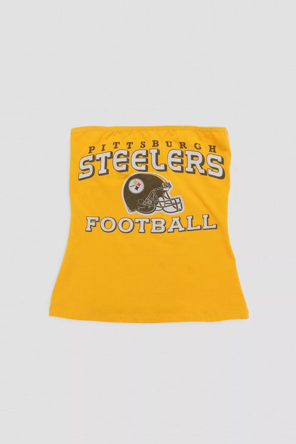 Frankie Collective Rework Pittsburgh Steelers Tube Top by FRANKIE COLLECTIVE