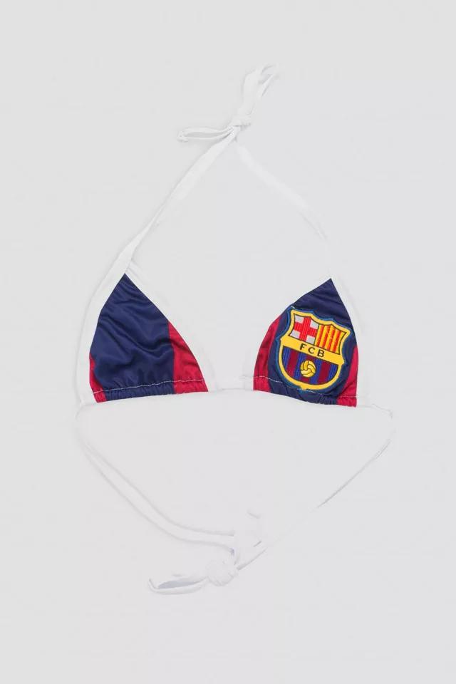 Frankie Collective Rework Soccer Jersey Barcelona Triangle Top by FRANKIE COLLECTIVE