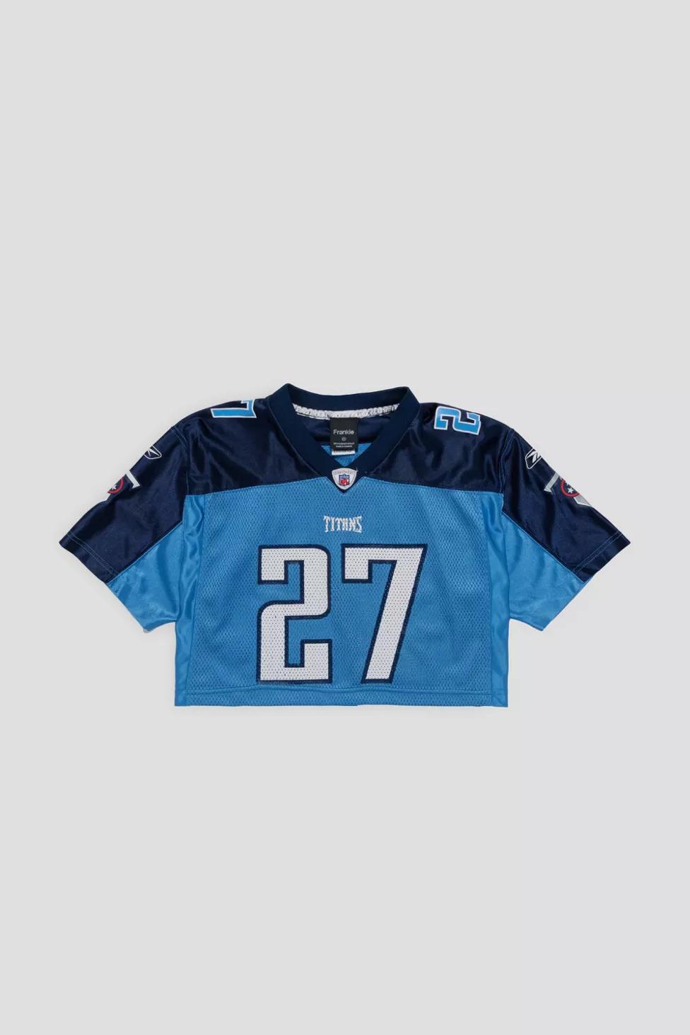Frankie Collective Rework Tennessee Titans Crop Jersey by FRANKIE COLLECTIVE