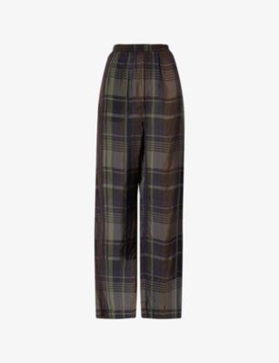 Baxter Check-Print Woven Trousers by FRANKIE SHOP