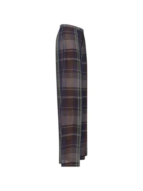 Baxter sheer tartan track pants by FRANKIE SHOP
