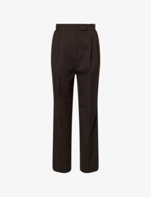 Bea Straight-Leg Stretch-Woven Suit Trousers by FRANKIE SHOP Bea Straight-Leg Stretch-Woven Suit Trousers by FRANKIE SHOP