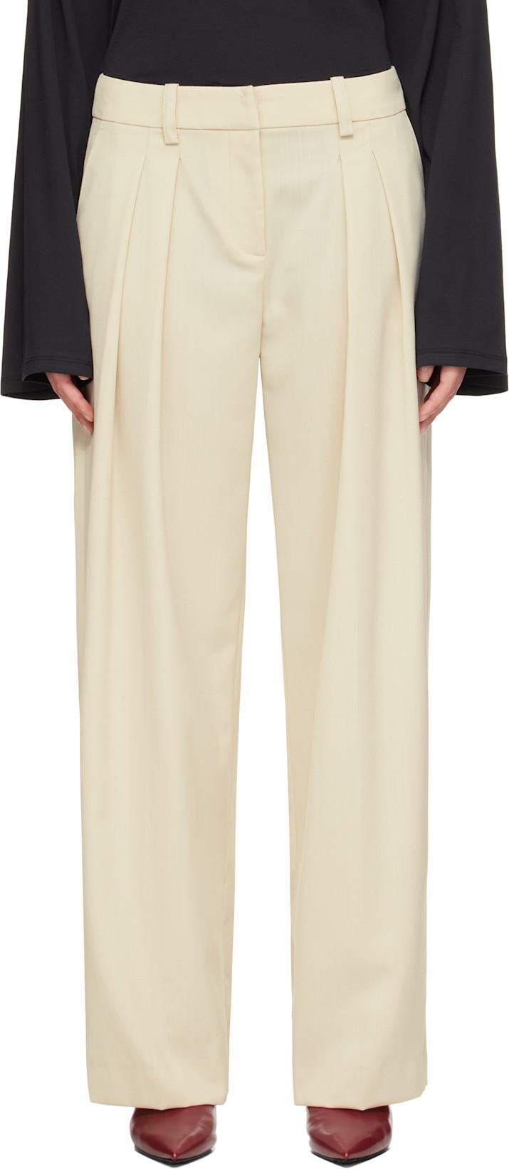 Beige Daytona Trousers by FRANKIE SHOP