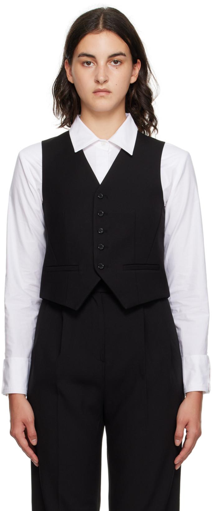 Black Gelso Vest by FRANKIE SHOP