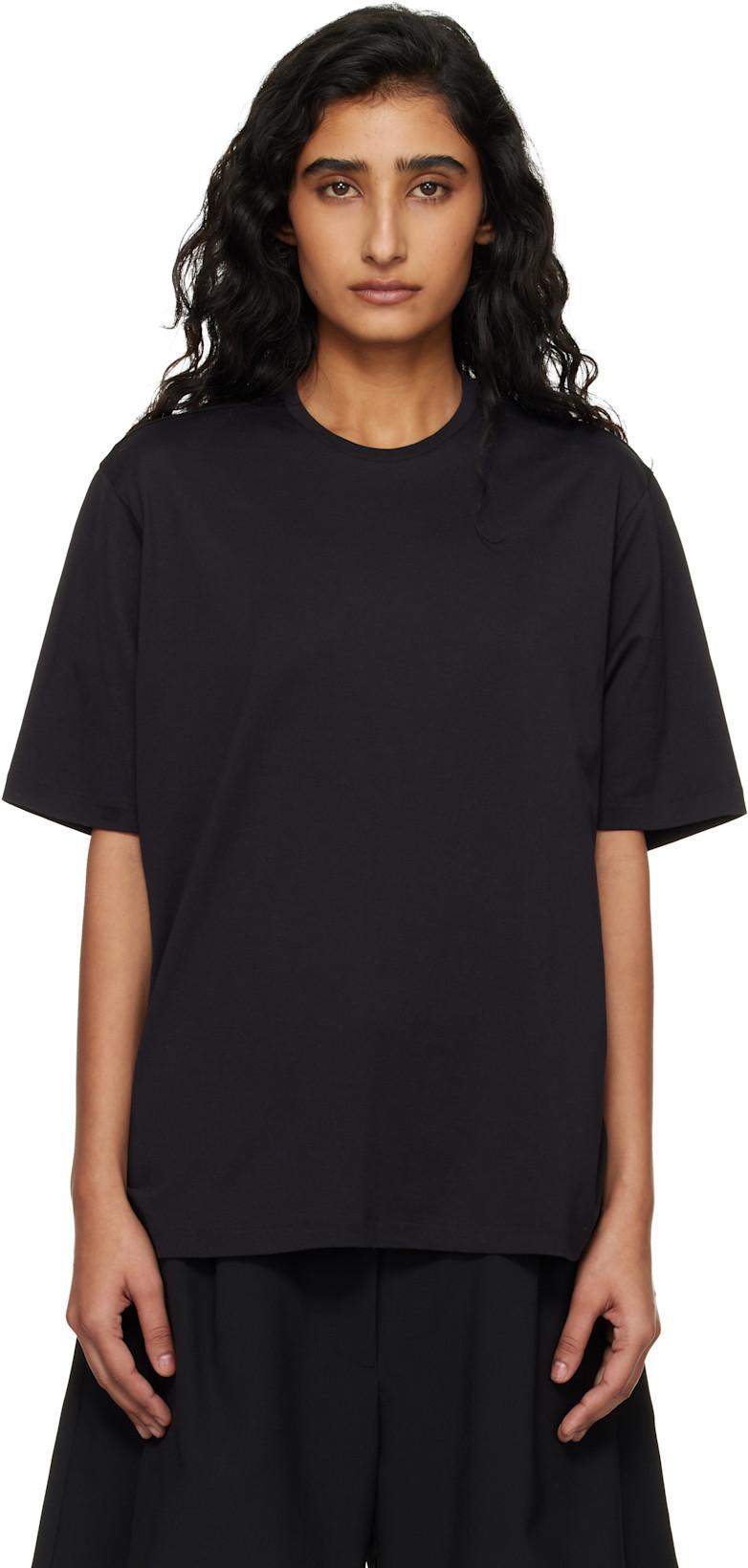 Black Harper Soft Organic T-shirt by FRANKIE SHOP