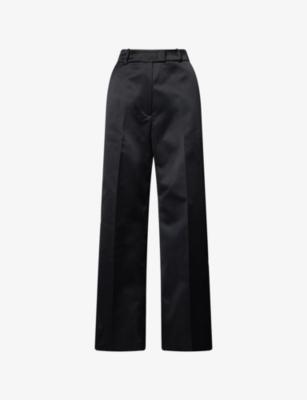 Brickell Wide-Leg Satin Trousers by FRANKIE SHOP