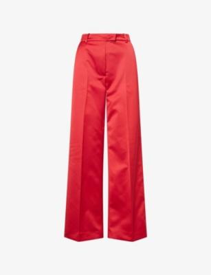 Brickell Wide-Leg Satin Trousers by FRANKIE SHOP