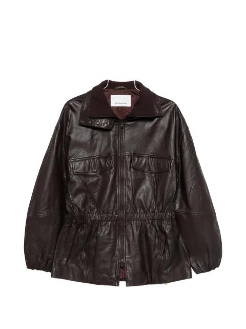 Carnaby funnel-neck leather jacket by FRANKIE SHOP