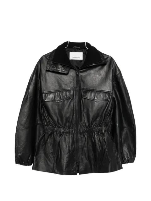 Carnaby funnel-neck leather jacket by FRANKIE SHOP