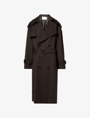 Dursley Long Wool-Blend Trench Coat by FRANKIE SHOP