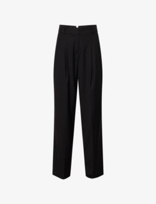 Gelso Pleated Woven-Twill Trousers by FRANKIE SHOP