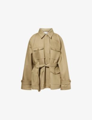 Kelia Padded Woven Utility Jacket by FRANKIE SHOP