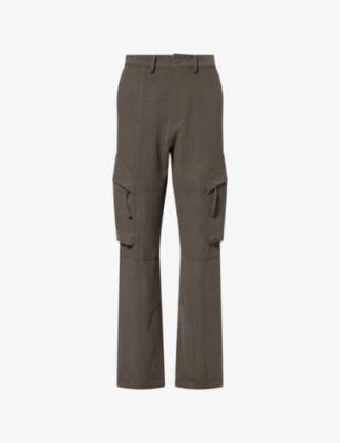 Kelly Woven Cargo Trousers by FRANKIE SHOP