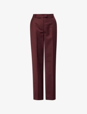 Lenora Straight Wool-Blend Trousers by FRANKIE SHOP