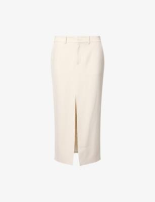 Maybelle Woven Pencil Midi Skirt by FRANKIE SHOP