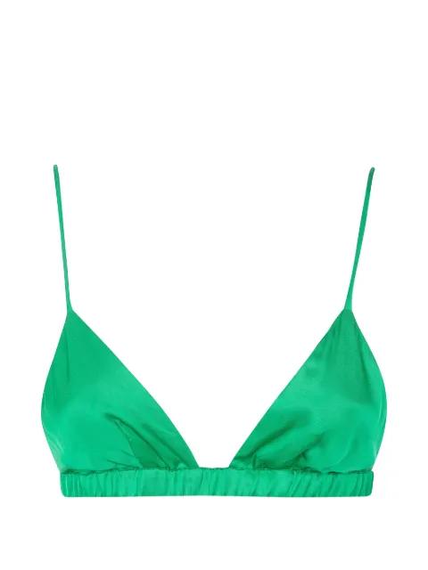 Nina triangle-cup elasticated-band top by FRANKIE SHOP