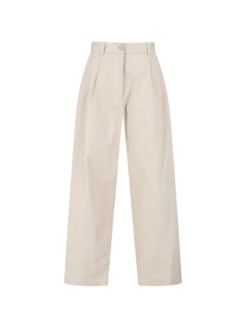 Nostrand pleated cotton-chino trousers by FRANKIE SHOP