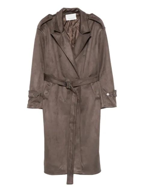 Pembroke belted double-breasted trench coat by FRANKIE SHOP