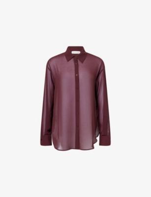 Peri Georgette Sheer Shirt by FRANKIE SHOP