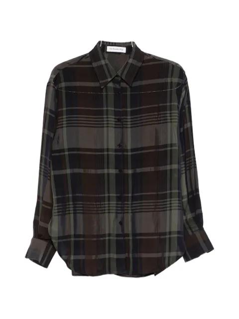 Peri sheer button-up shirt by FRANKIE SHOP