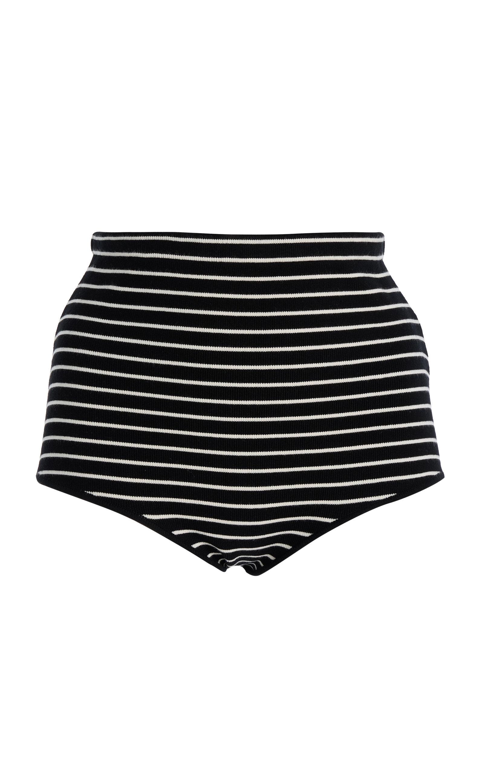 The Frankie Shop Alissa Striped Knit Briefs - Moda Operandi by FRANKIE SHOP