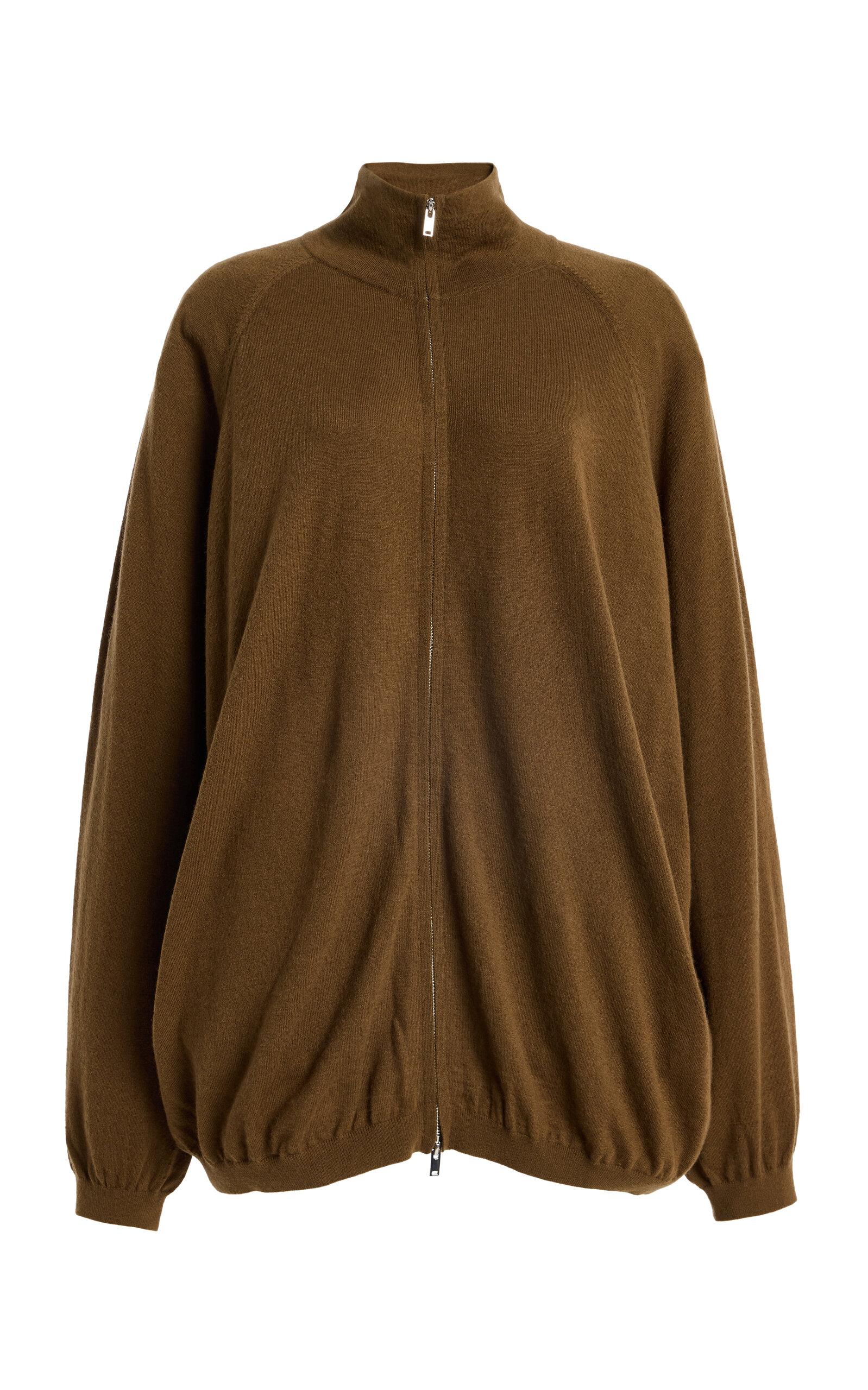 The Frankie Shop Baxe Knit Wool-Blend Track Jacket - Moda Operandi by FRANKIE SHOP
