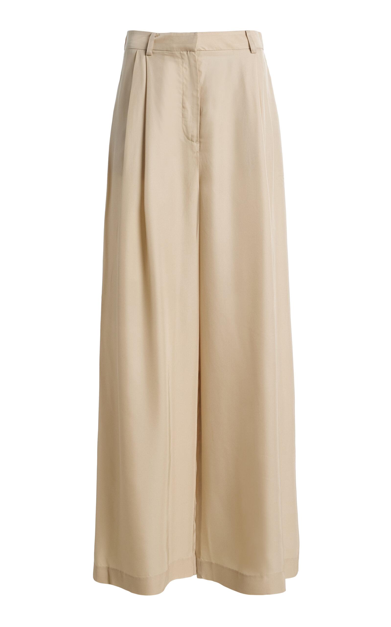 The Frankie Shop Marfa Pleated Twill Trousers - Moda Operandi by FRANKIE SHOP