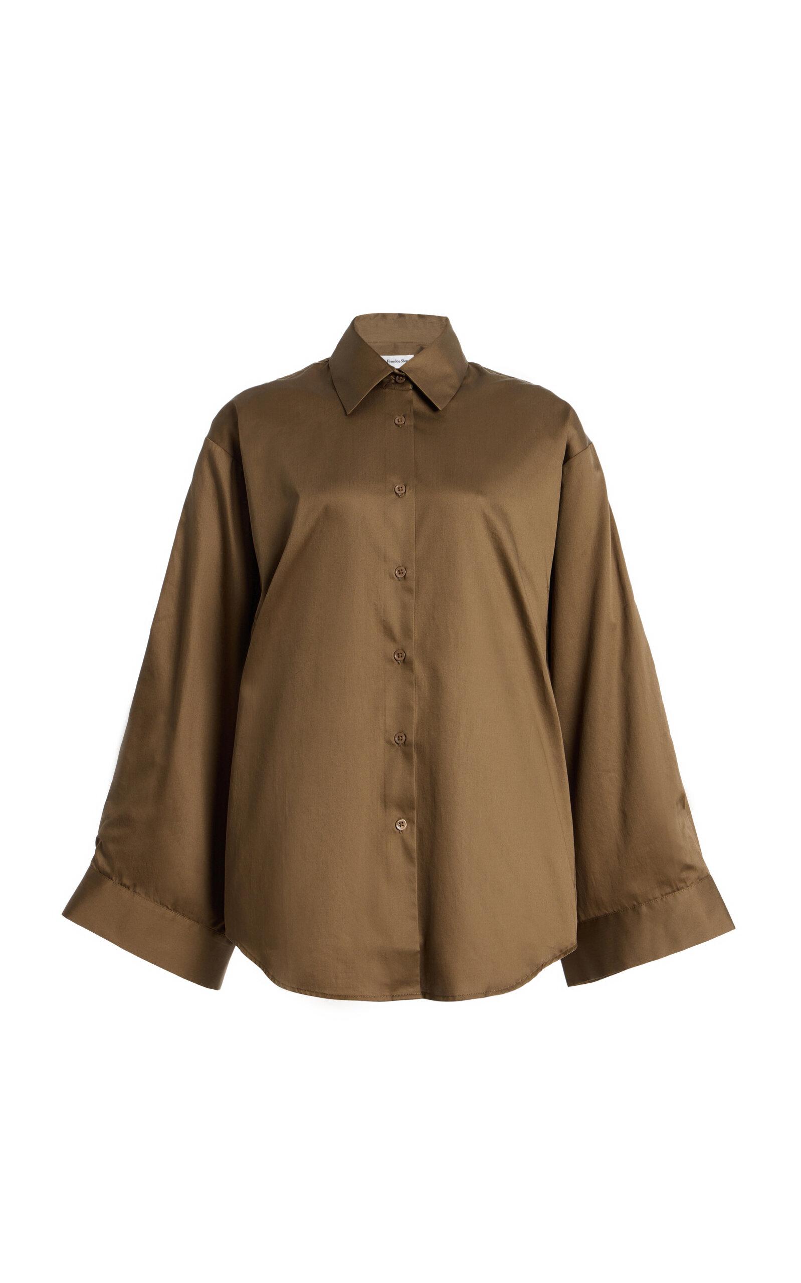 The Frankie Shop Tila Cotton Wide-Sleeve Shirt - Moda Operandi by FRANKIE SHOP