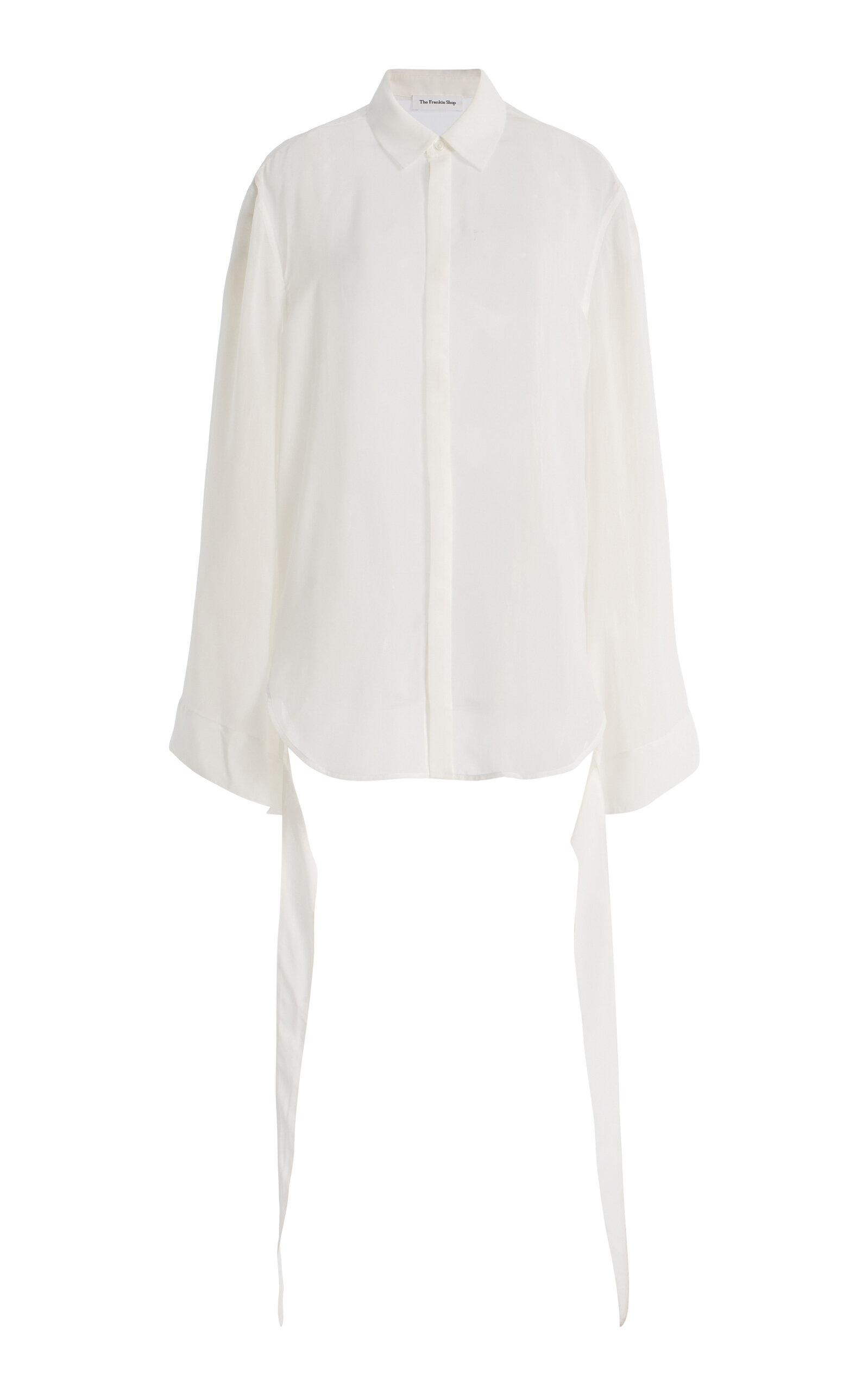 The Frankie Shop Verlin Chiffon Tie-Cuff Shirt - Moda Operandi by FRANKIE SHOP