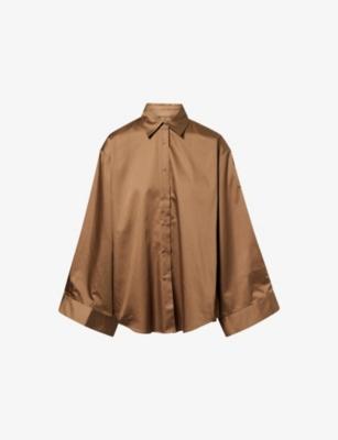 Tila Wide-Sleeve Cotton Shirt by FRANKIE SHOP