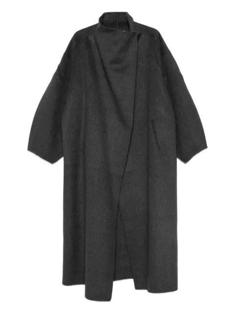 collarless wrap coat by FRANKIE SHOP