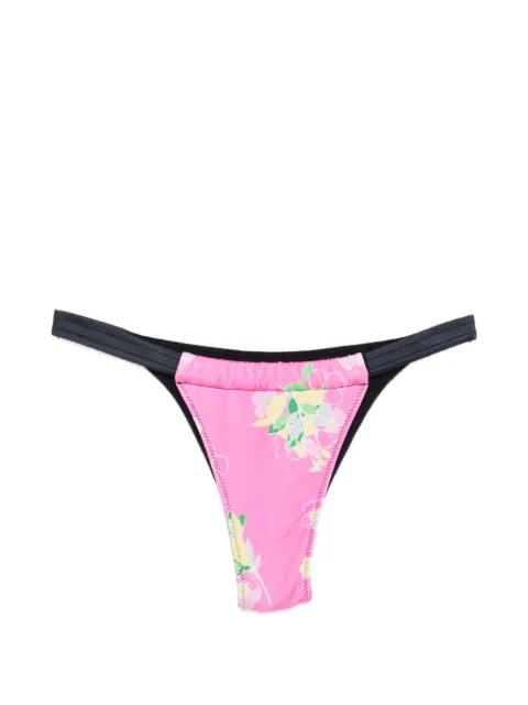 Amore floral-print bikini bottom by FRANKIES BIKINIS