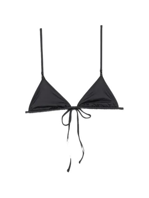 Elena triangle tie-fastening bikini top by FRANKIES BIKINIS