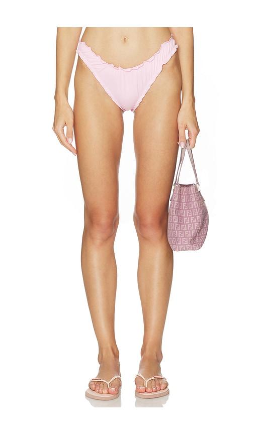 Frankies Bikinis Dalton Bikini Bottom in Pink by FRANKIES BIKINIS