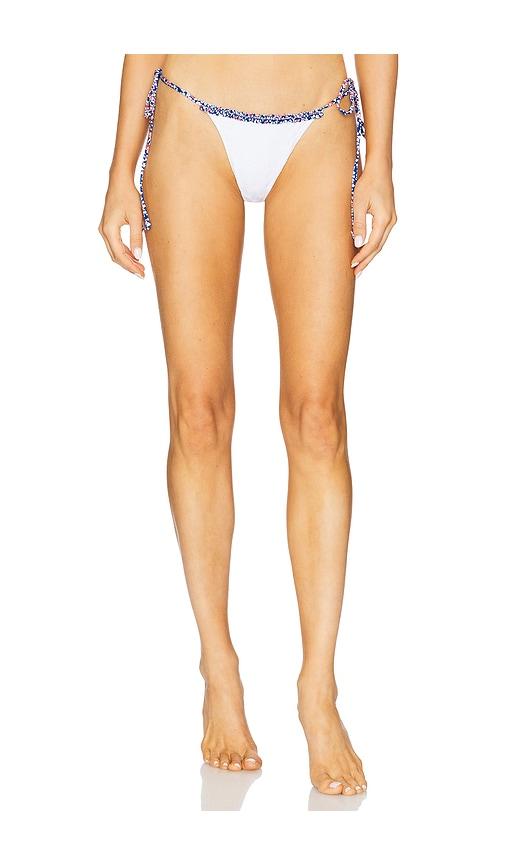Frankies Bikinis Divine Bikini Bottom in White by FRANKIES BIKINIS