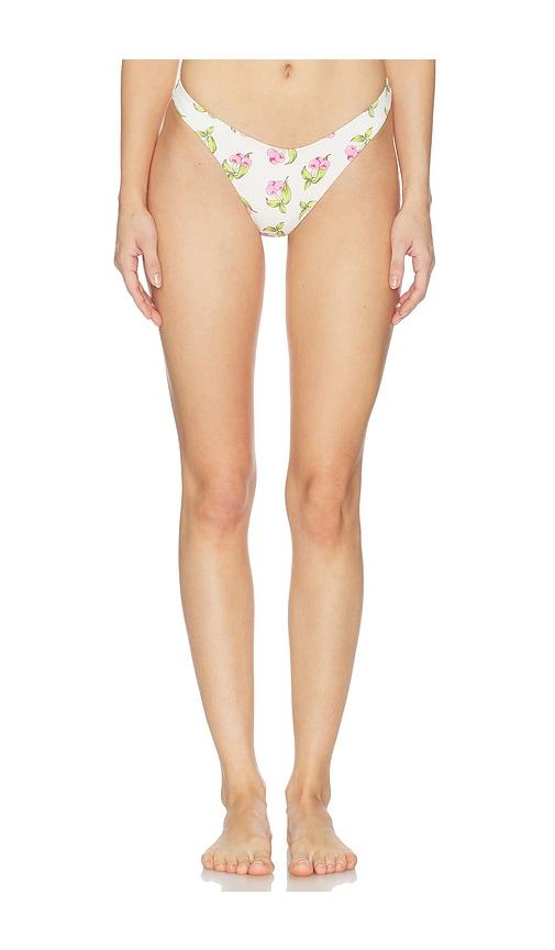 Frankies Bikinis Dove Bottom in White by FRANKIES BIKINIS