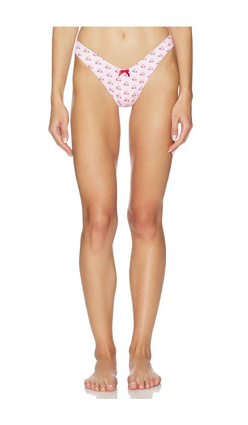 Frankies Bikinis Enzo Bikini Bottom in Pink by FRANKIES BIKINIS