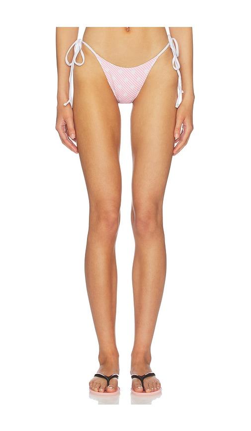 Frankies Bikinis Mackenzie Reversible Bikini Bottom in Pink by FRANKIES BIKINIS