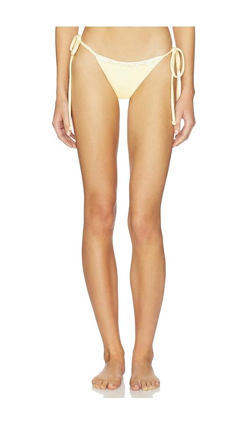 Frankies Bikinis Mackenzie Terry Bottom in Lemon by FRANKIES BIKINIS