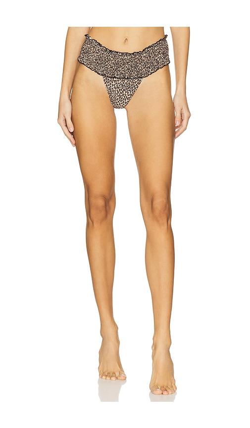 Frankies Bikinis Sofie Bikini Bottom in Brown by FRANKIES BIKINIS