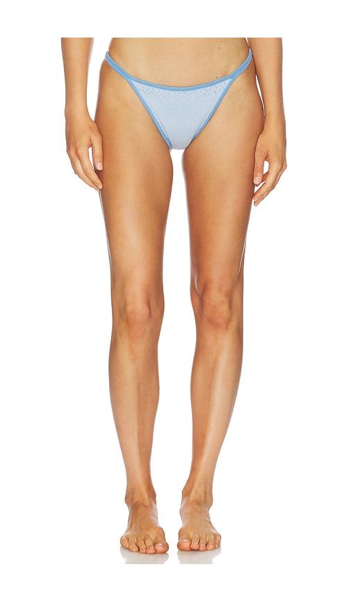 Frankies Bikinis Tide Bikini Bottom in Baby Blue by FRANKIES BIKINIS