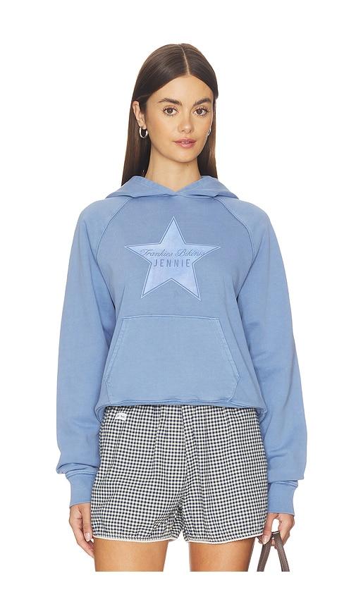 Frankies Bikinis X JENNIE Jane Terry Hoodie in Blue by FRANKIES BIKINIS