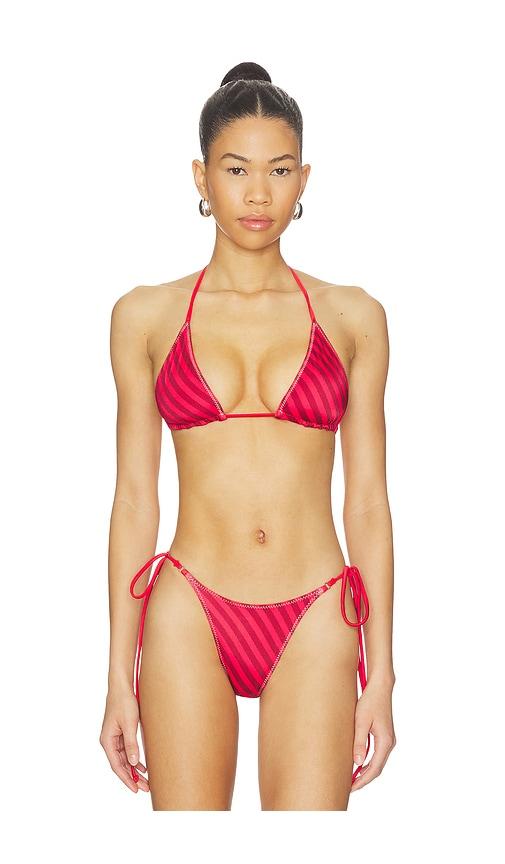 Frankies Bikinis X JENNIE Nick Satin Top in Red by FRANKIES BIKINIS