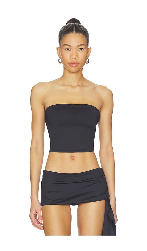 Frankies Bikinis X Jennie Peace Top in Black by FRANKIES BIKINIS