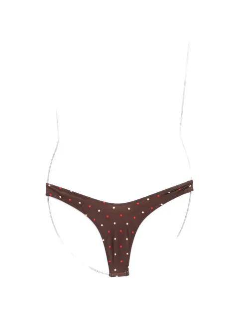 Full Moon polka-dot bikini bottoms by FRANKIES BIKINIS