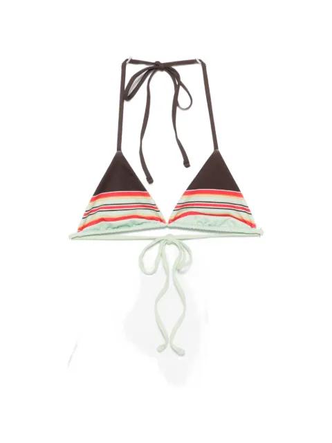 Nick striped triangle bikini top by FRANKIES BIKINIS