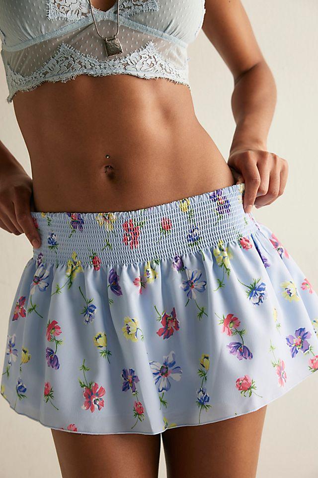 Frankies Bikinis Clover Crepe Mini Skirt by FRANKIES BIKINIS | FREE PEOPLE