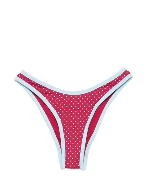 polka-dot pattern bikini bottoms by FRANKIES BIKINIS